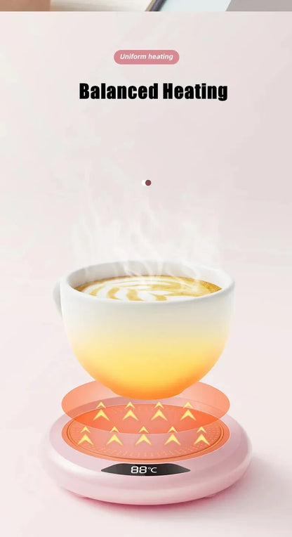 Thermostat Coaster USB Home Heating Coaster 3-speed Adjustment Heating 55 Degrees Constant Temperature