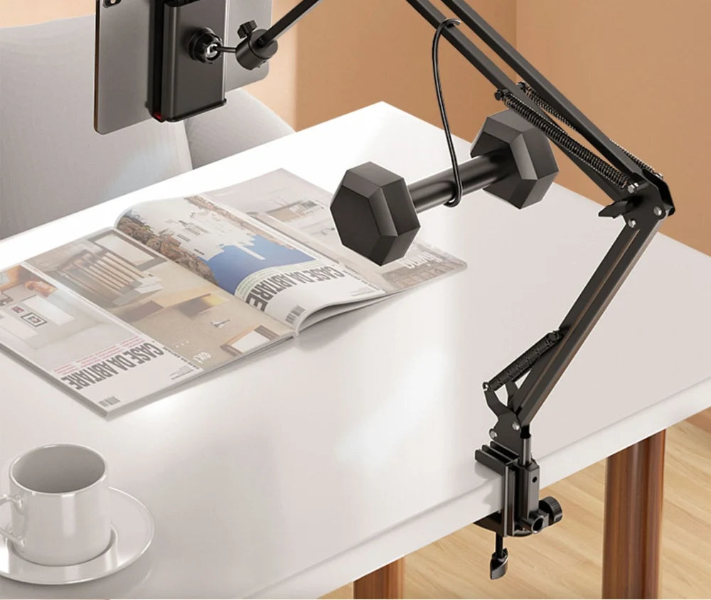 Adjustable Metal Arm Tablet Mount