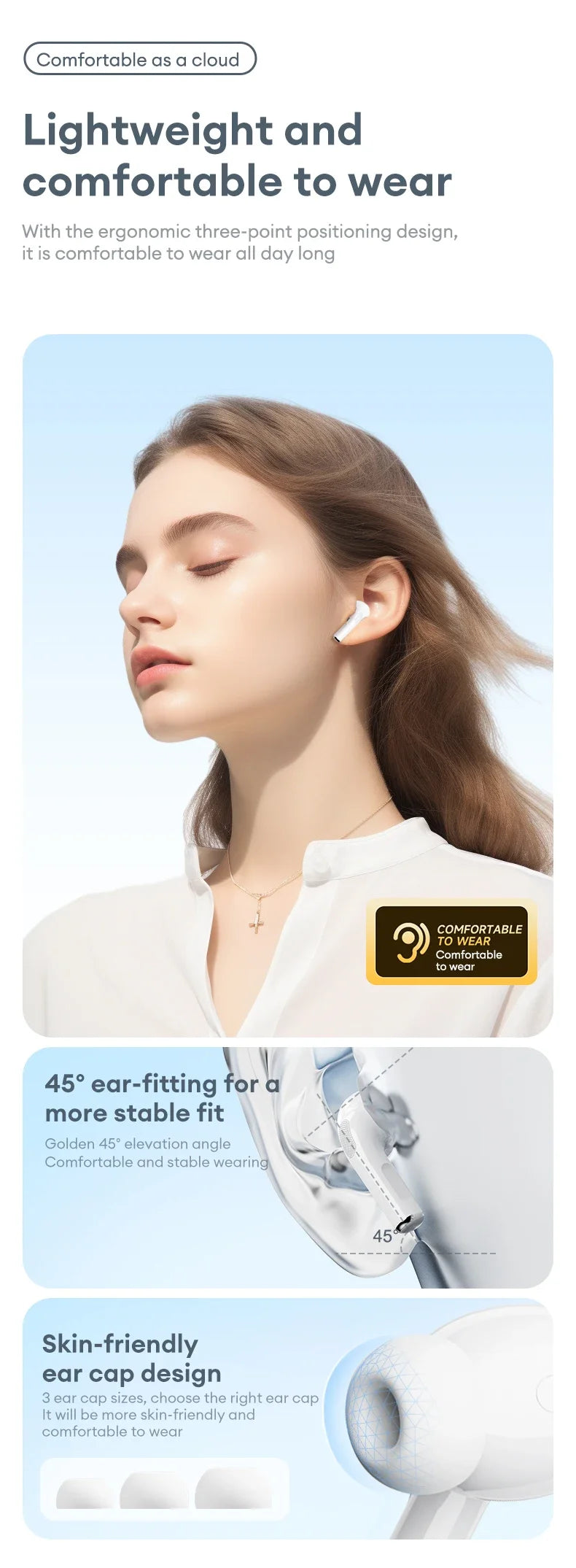 Lenovo LP5 PRO Wireless Bluetooth 5.4 Earphones TWS HiFi Sound Gaming Earbuds LP5Pro Sport headset Long Standby Touch Control