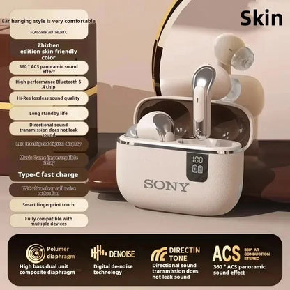 Sony Original TWS Bluetooth Earphones HIFI Mic Wireless Earbuds Sports Headphones with LED Display for Gaming