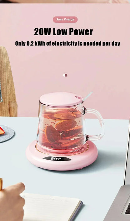 Thermostat Coaster USB Home Heating Coaster 3-speed Adjustment Heating 55 Degrees Constant Temperature