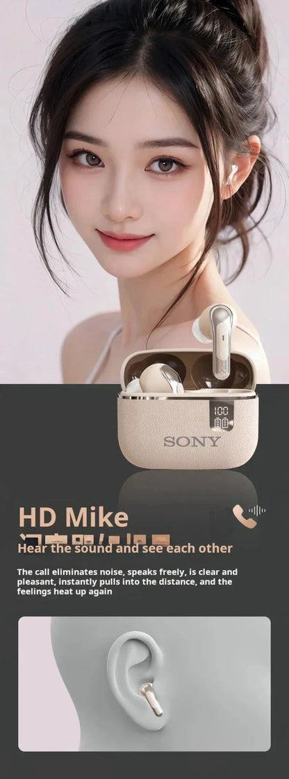 Sony Original TWS Bluetooth Earphones HIFI Mic Wireless Earbuds Sports Headphones with LED Display for Gaming