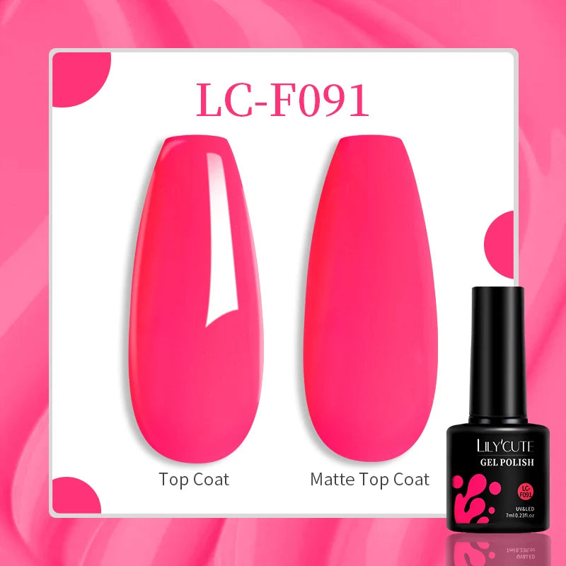 LILYCUTE 129 Colors Nail Gel Polish
