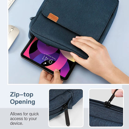 Tablet Bag For iPad Pro 12.9 iPad Air 11 13 2024 Pouch Case For iPad 7 8 9 10th Generation Air 5 4 3 Portable Sleeve Tablet Bag