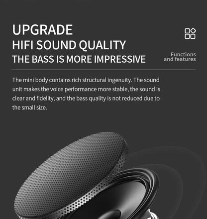 Wireless Speaker Bluetooth Portable Outdoor Sports Audio Stereo Support Mobile Phone Subwoofer MINI Portable Speaker