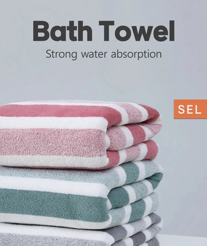 1 Pc Thickened Absorbent Bath Towel