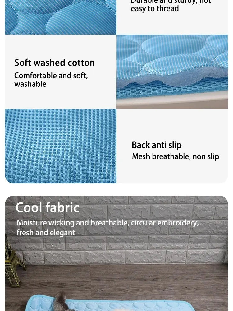 Pet Ice Mats - Cooling Sleeping Pad for Small Dogs/Cats/Pets