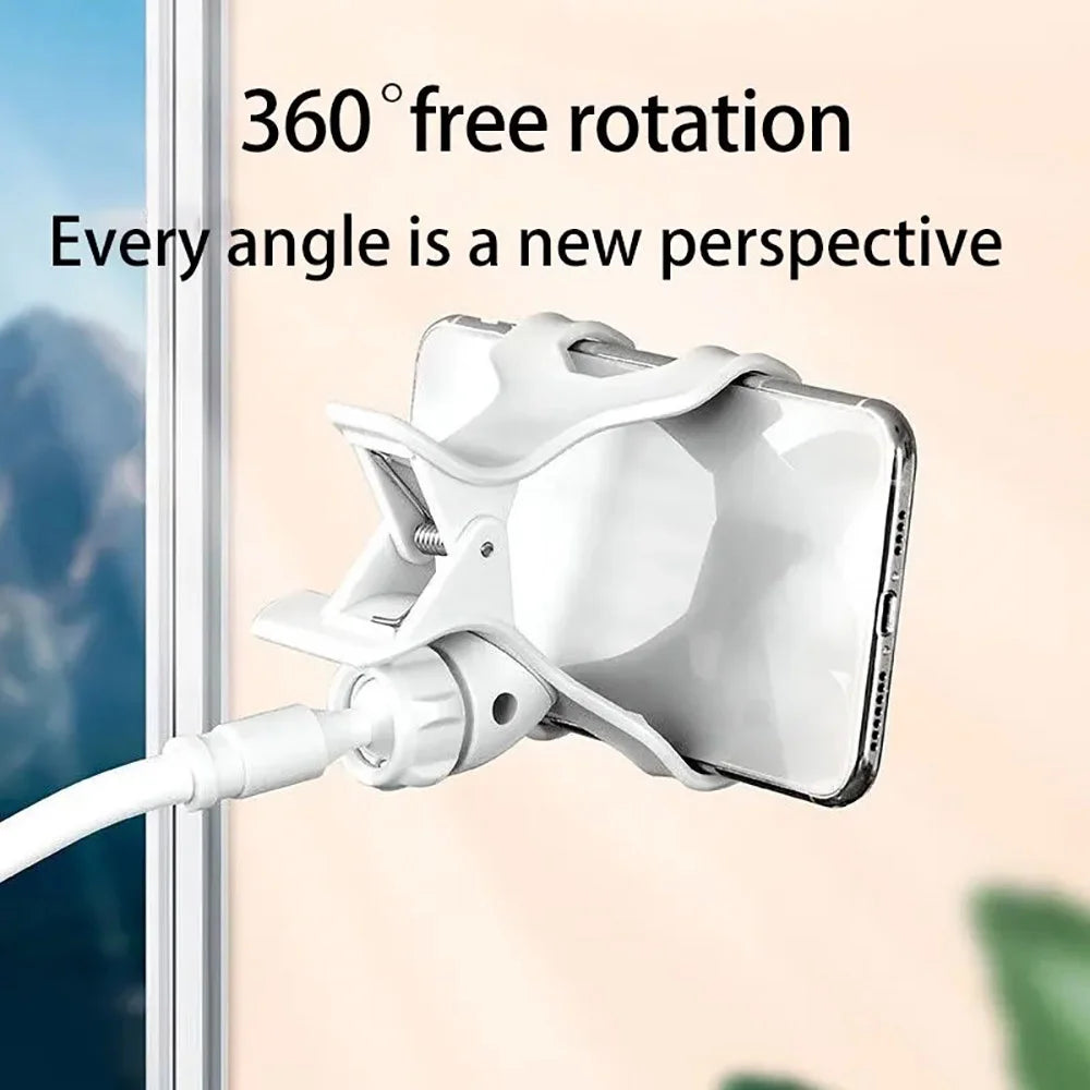 360° Adjustable Mobile Phone Holder Universal Flexible Clip Stand Smartphone Holder Lazy Holder Bed Desktop Bracket Mount Stand