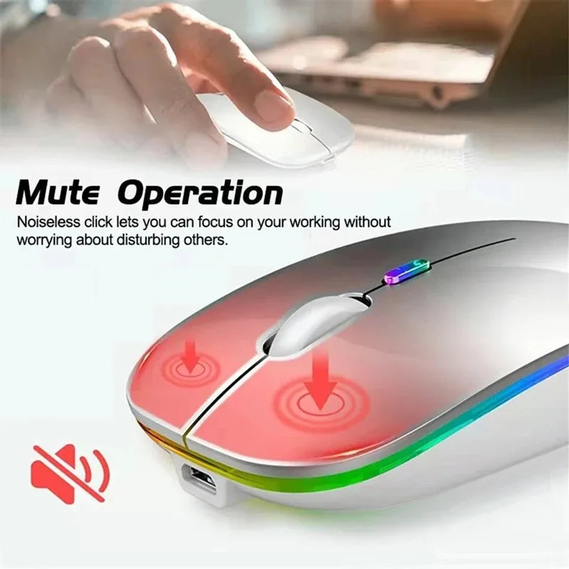 Wireless Mouse Bluetooth compatible 2.4GHz