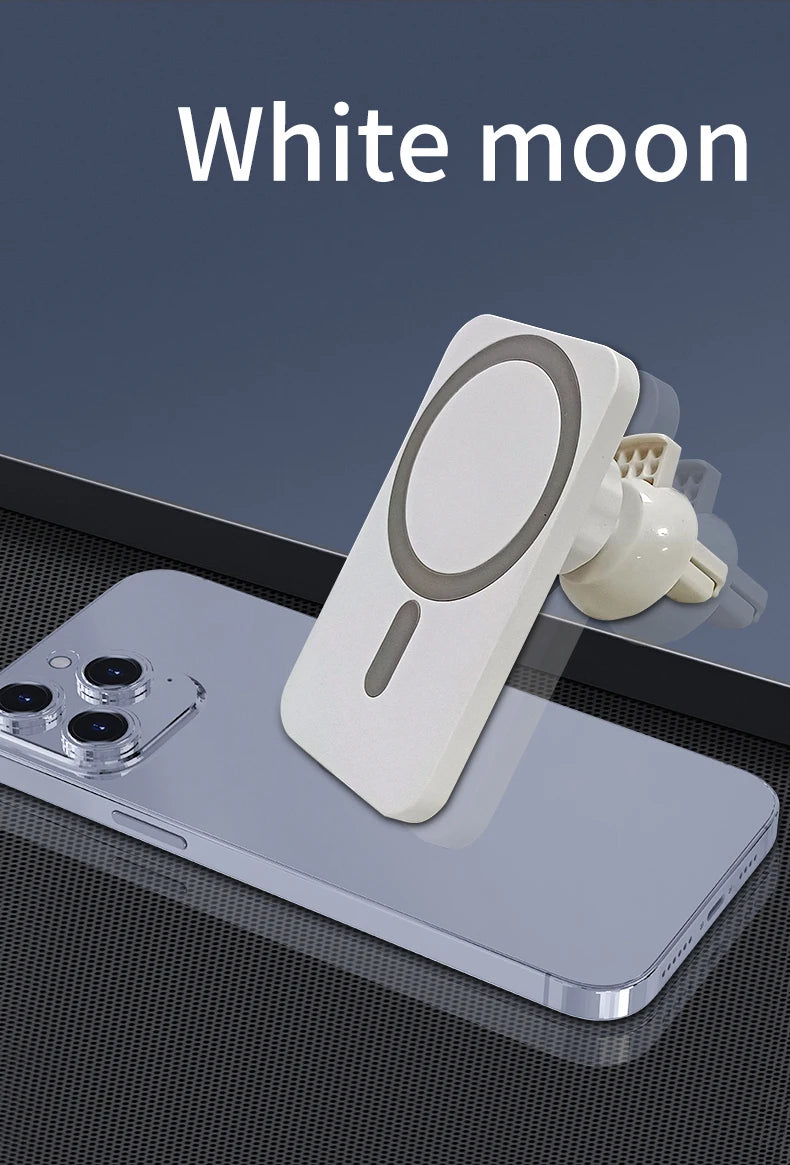 30W Magnetic Car Wireless Charger For iPhone