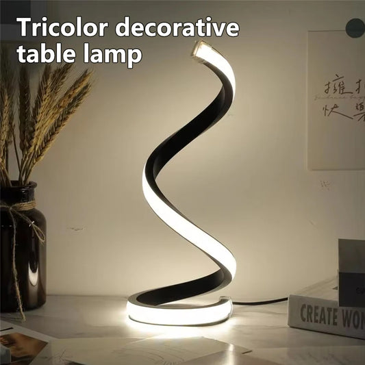 Modern LED Spiral Table Lamp