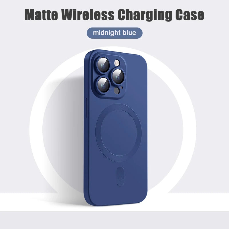 Original Matte Silicone Magnetic Case For iPhone 1