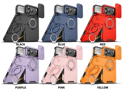 Armor Shockproof Magnetic Ring Stand Holder Phone Case For iphone 17 Pro Max Camera Protection Cover For iphone17 Air Case