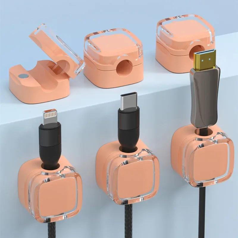 VIKEFON 6pcs Magnetic Cable Management Clips