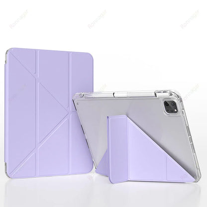 Y-Fold Case For 2025 A16 11th iPad Air 11 M3 M2 2024 iPad 10th Gen 10.2 7 8th 9th Pro11 M4 Air4 5 10.9 Air13 M2 M3 Pencil Holder