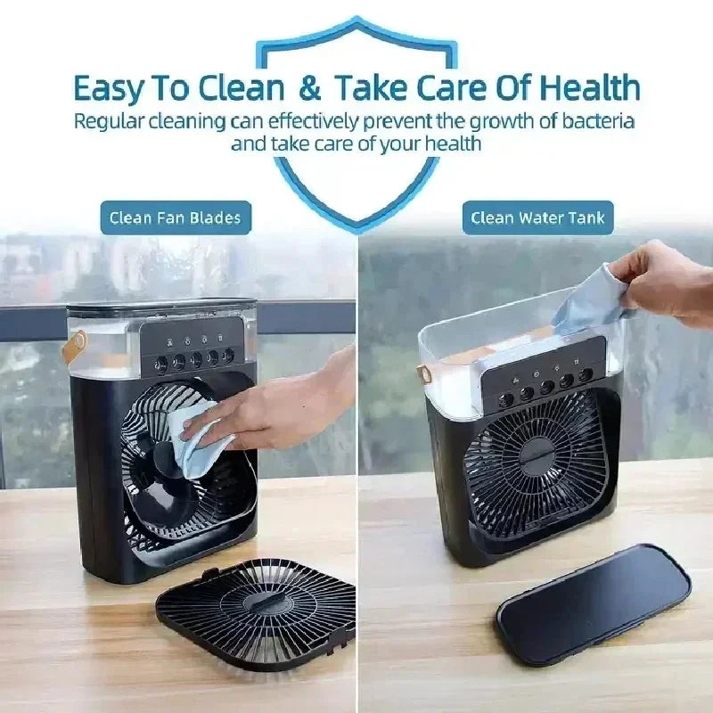 3 In 1 Portable Humidifier Fan Mini Air Conditioner