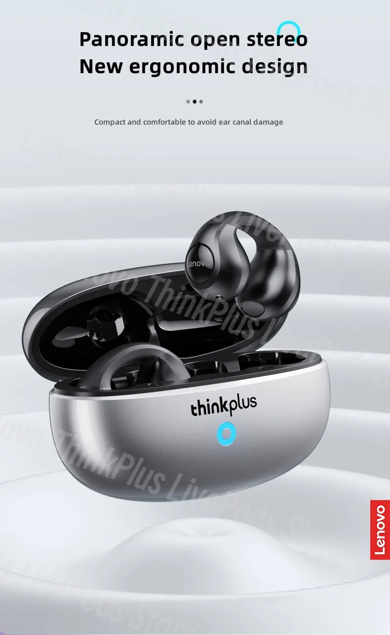 Lenovo XT83II Wireless Headphones Bluetooth 5.3 Earphones Earclip Design Touch Control HD Call with Mics Earbuds Sports Headset
