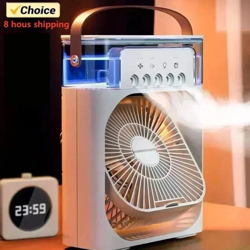 3 In 1 Portable Humidifier Fan Mini Air Conditioner