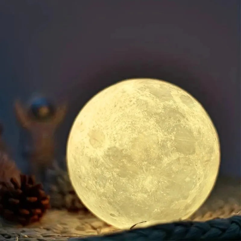 1 LED Moon Light Galaxy Lamp - Bedroom Decoration (Warm Light)