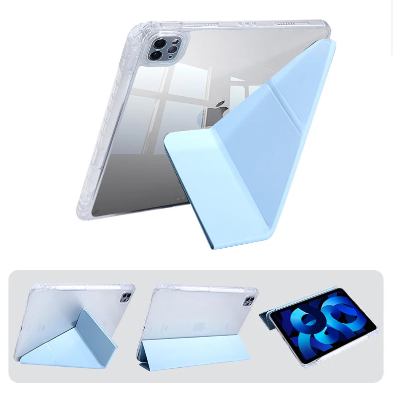 For iPad Air Case 2025 iPad 11th Gen 11 Air4 Air6 Air5 Air7 10.9 in 10.2 iPad Pro 11 13  Inch Case with Pencil Holder M2 M3 A16