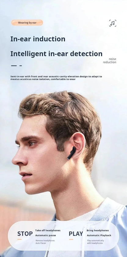 Sony True Wireless Earphone HIFI Stereo Sound ENC Bluetooth Headphones Power Display Earbuds For IPhone Samsung Headset Cable
