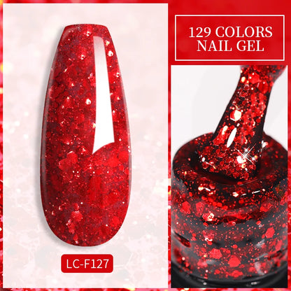 LILYCUTE 129 Colors Nail Gel Polish