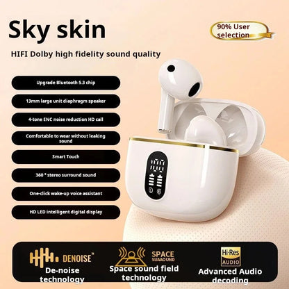 Sony True Wireless Earphone HIFI Stereo Sound ENC Bluetooth Headphones Power Display Earbuds For IPhone Samsung Headset Cable
