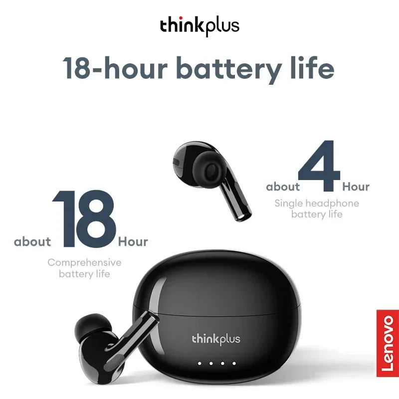 Lenovo LP5 PRO Wireless Bluetooth 5.4 Earphones TWS HiFi Sound Gaming Earbuds LP5Pro Sport headset Long Standby Touch Control