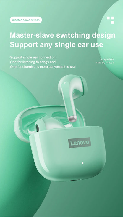 Original Lenovo LP40 Pro Earphones Wireless Bluetooth 5.1 Sport Noise Reduction Headphones Touch Control 250mAH 2022 New Lp40pro