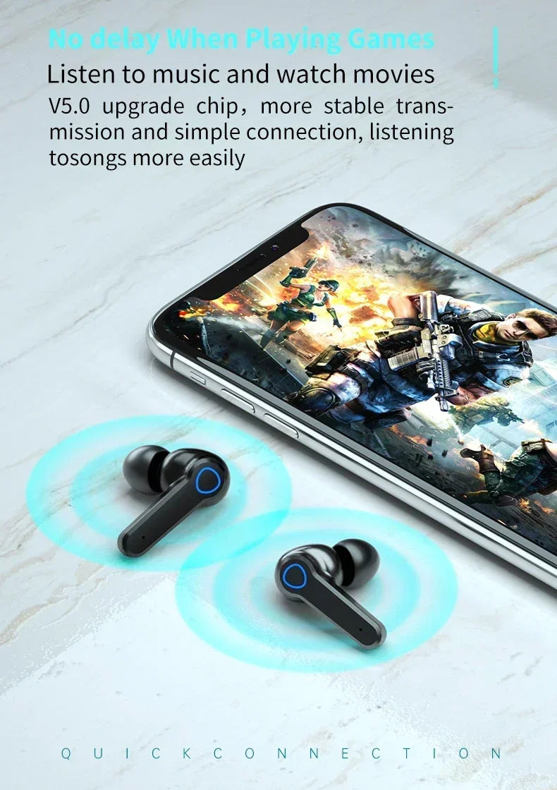 M19 headset TWS Earphone Intelligente Touch Control Wireless Bluetooth-compatible Headphones Waterproof LED Display With Mic