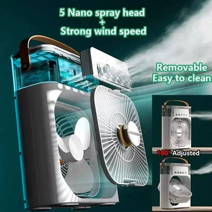 3 In 1 Portable Humidifier Fan Mini Air Conditioner