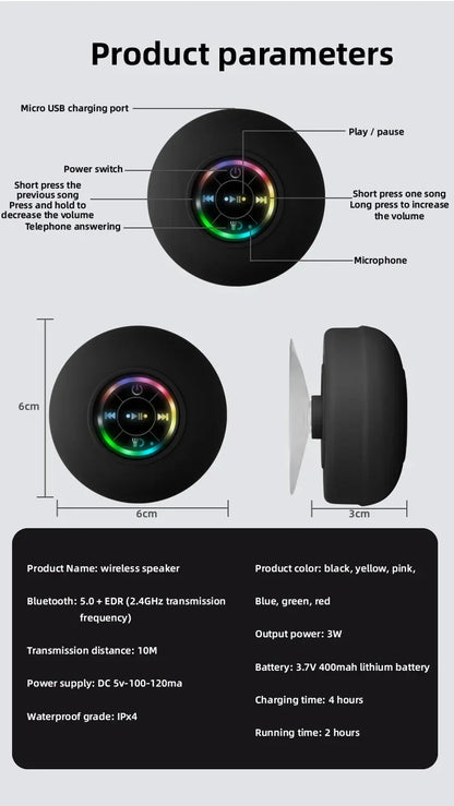 Yunskill Waterproof Portable Bluetooth Speaker