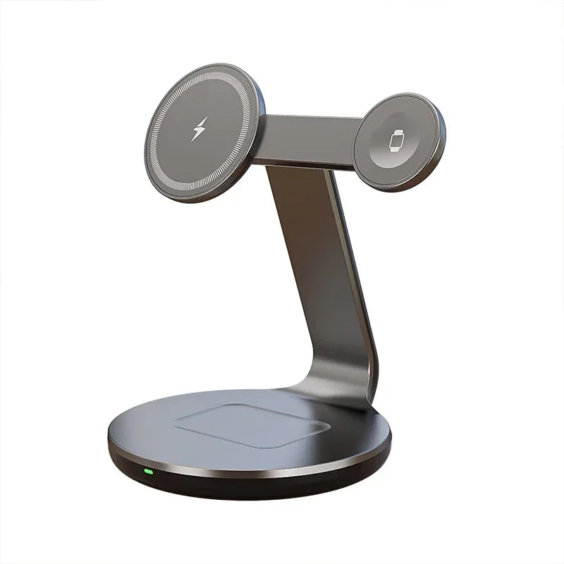 30W 3 In 1 Fast Charging Station Magnetic Wireless Charger Stand For Magsafe iPhone 16 15 14 13 Pro Max iWatch 8 7 Airpods Pro
