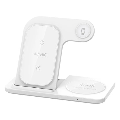 3 in 1 Wireless Charger Stand Pad For iPhone 15 14 13 12 X Max Foldable Fast Charging Station Dock For IWatch 8 7 SE AirPods Pro