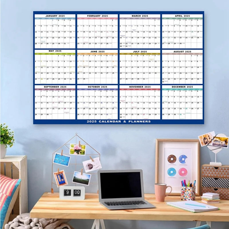 Erasable Whiteboard Calendar Monthly Weekly Planner - Reusable