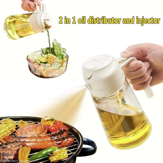 2in1 500ml Plastic Oil Sprayer/Dispenser