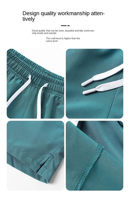 2024summer hot selling sports shorts, running pants, three piece pants, men's and women's zippered pockets, couple's short