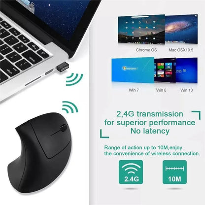 Ergonomic 2.4GHz Wireless Optical Vertical Mouse