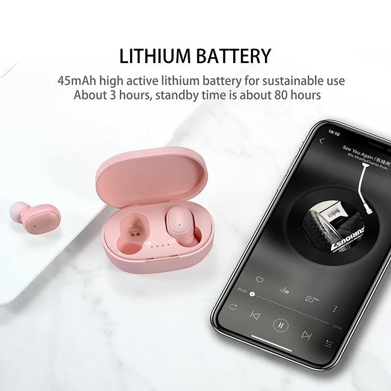 Original A6S TWS Headset Wireless Earphones Bluetooth
