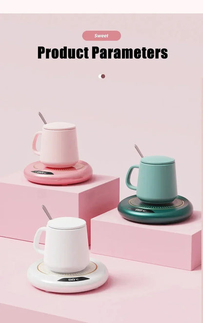 Thermostat Coaster USB Home Heating Coaster 3-speed Adjustment Heating 55 Degrees Constant Temperature