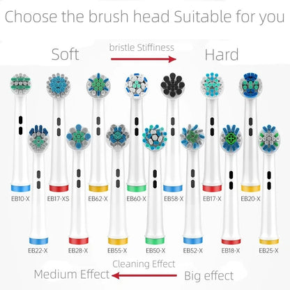 4PCS Dupont Bristle Electric Toothbrush Heads For Oral B