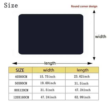 MINISO Anime Demon Slayer Peripheral Carpets Bedside Floor Mat 2D Anime Floor MATS for Student Dormitories and Bedrooms Rug