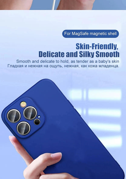 Original Wireless Charging For Magsafe Liquid Silicone Bumper Case For iPhone