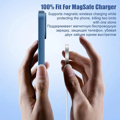 Original Wireless Charging For Magsafe Liquid Silicone Bumper Case For iPhone