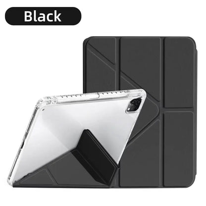 For iPad 10th Generation Case Y-fold Track Clear Cover for Air 4 5 6 10.9in 11in 13in For Air 2 9.7 Pro 11 12.9 13 Mini 6 7 Case