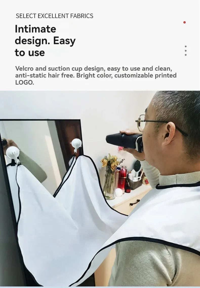 Shaving Bib Shaving Bib Trimming Beard Styling Bib Suction Cup Shaving Bib Hairdressing Bib