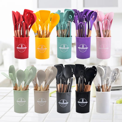 12-Piece Silicone Kitchen Utensil Set