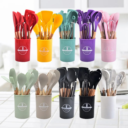 12-Piece Silicone Kitchen Utensil Set