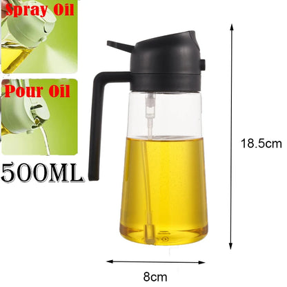 2in1 500ml Plastic Oil Sprayer/Dispenser