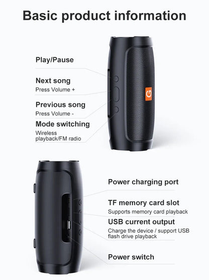 TF USB Portable Bluetooth Speaker